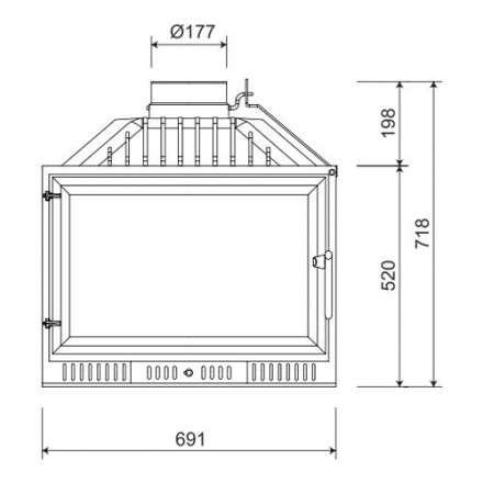 Каминная топка NORDflam Atina в Орше