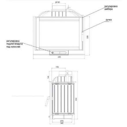 Каминная топка NORDflam Capri в Орше