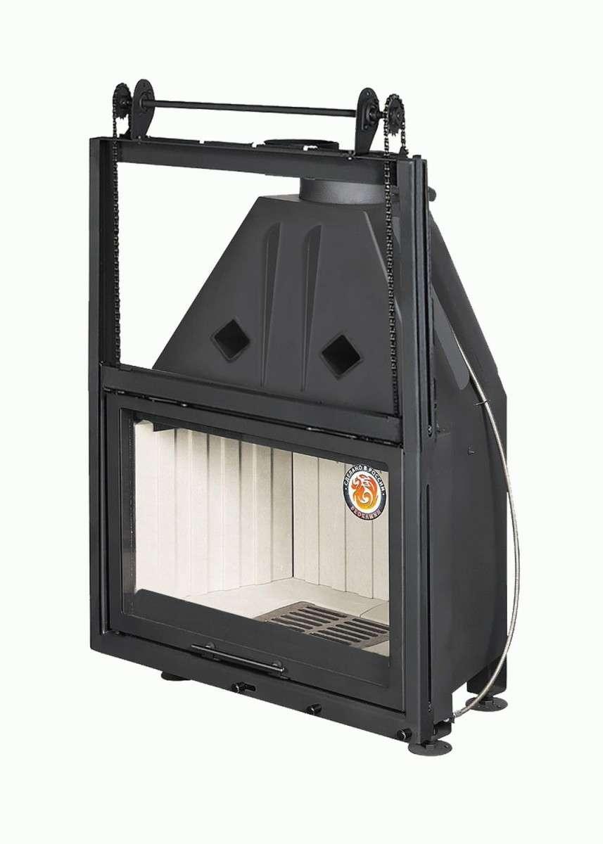 Каминная топка Экокамин Альфа 800 К с контргрузом купить в Орше