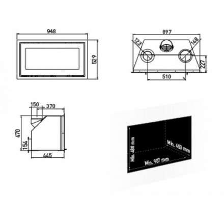 Каминная топка Lotus H470 W Magic в Орше