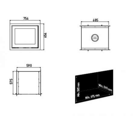 Каминная топка Lotus H570 T в Орше
