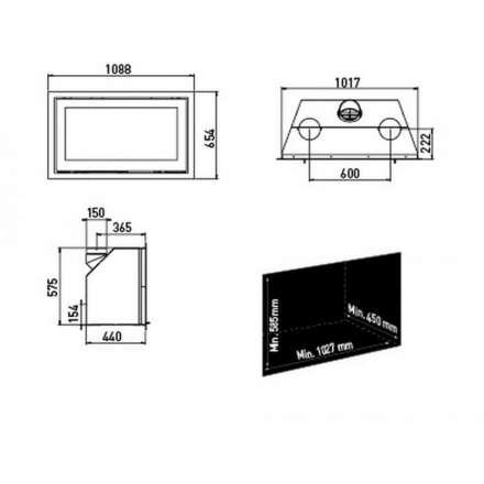 Каминная топка Lotus H570 W в Орше