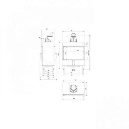 Каминная топка Kratki Lucy/14/T в Орше