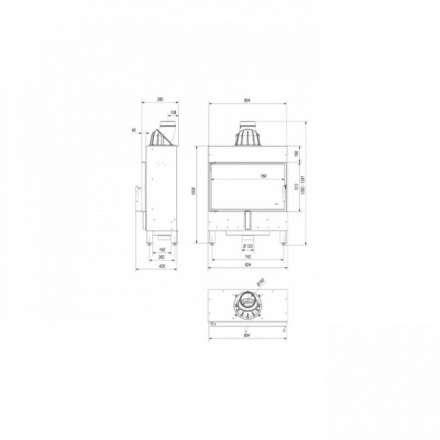 Каминная топка Kratki Lucy/14/Slim в Орше