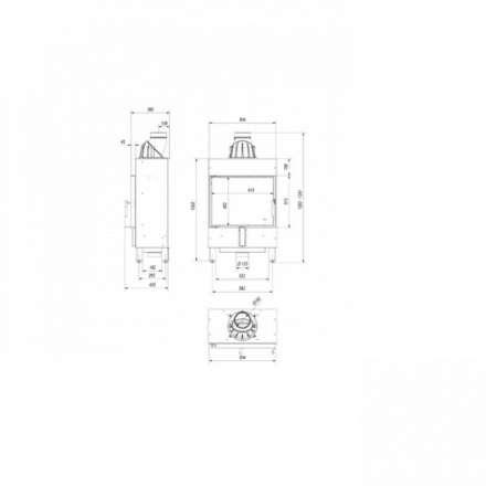Каминная топка Kratki Lucy/12/Slim в Орше