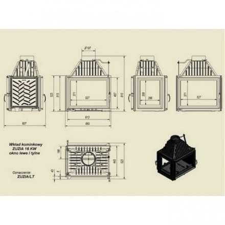 Каминная топка Kratki Zuzia/LT в Орше