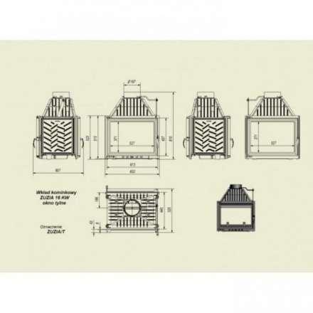 Каминная топка Kratki Zuzia/T в Орше
