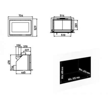 Каминная топка Lotus H470 Magic в Орше