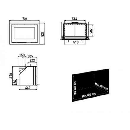Каминная топка Lotus H470 в Орше