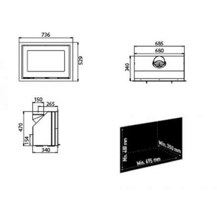 Каминная топка Lotus H370 Petite в Орше