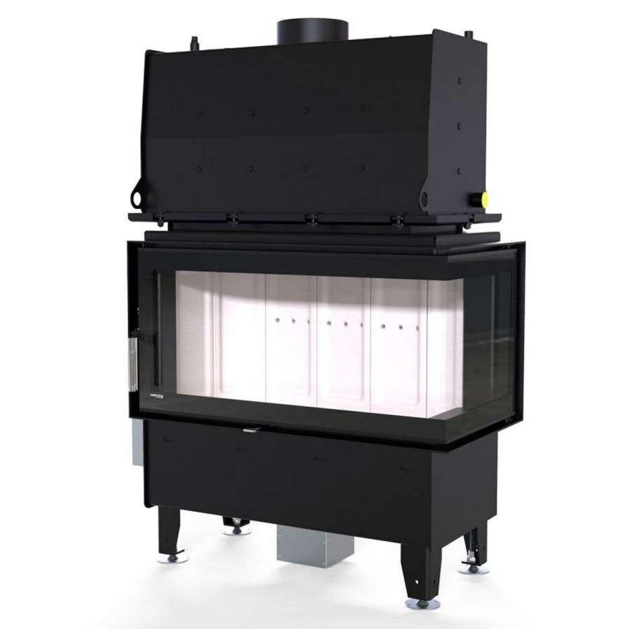 Каминная топка Defro Home RIVA ME BP SHORT угловая, с водяным контуром Амазонка бай фото в Орше