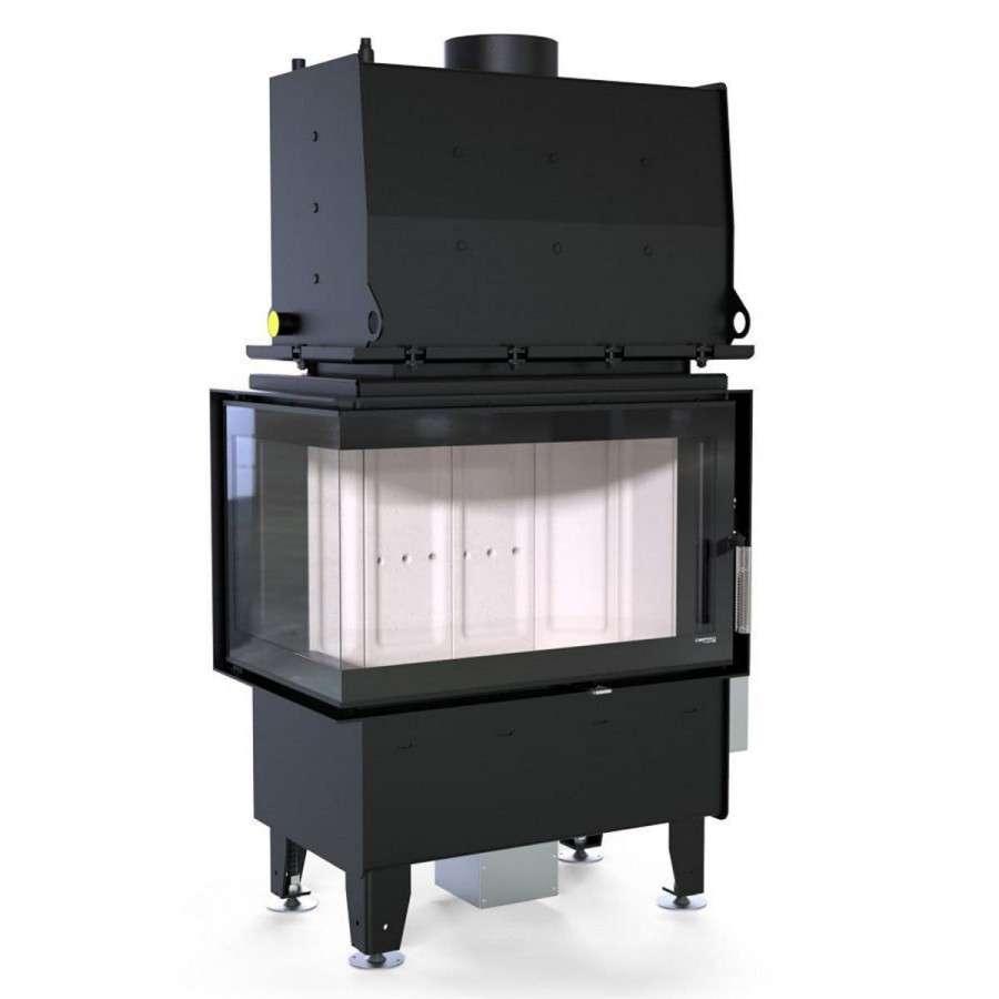 Каминная топка Defro Home RIVA SM BL SHORT угловая, с водяным контуром Амазонка бай фото в Орше