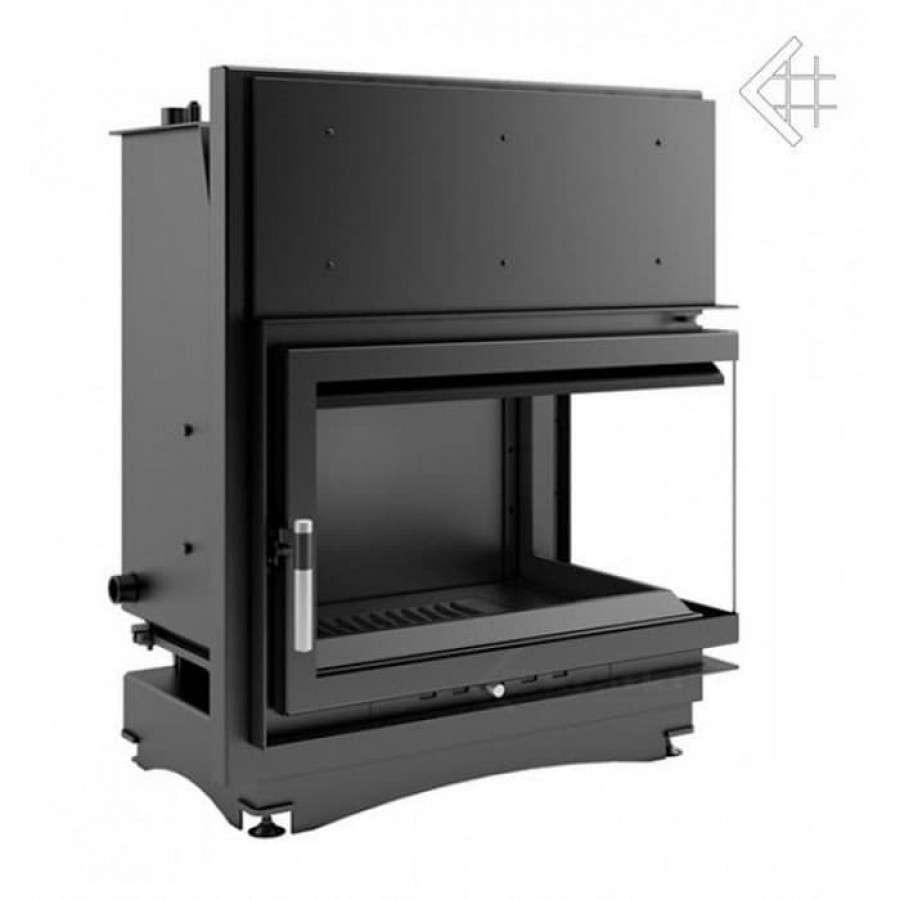 Каминная топка Kratki Oliwia/PW/BP/17/BS/W (угловое стекло справа, змеевик) Амазонка бай фото в Орше