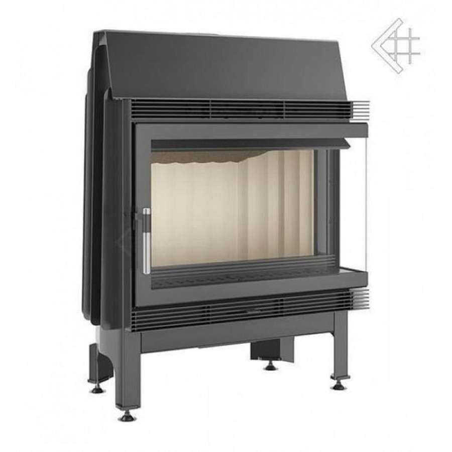 Каминная топка Kratki Blanka/670/570/P/BS (угловое стекло справа) Амазонка бай фото в Орше