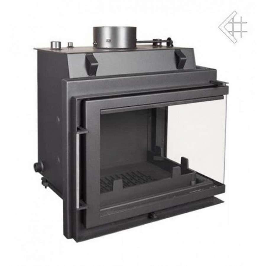 Каминная топка Kratki Maja/PW/BP/12/BS/W (угловое стекло справа, змеевик) Амазонка бай фото в Орше