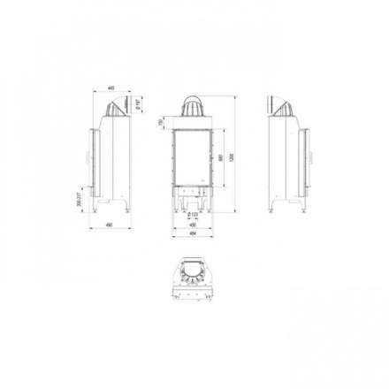 Каминная топка Kratki Nadia/9 в Орше