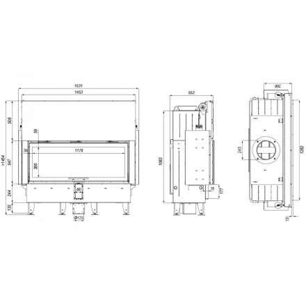Каминная топка DEFRO HOME INTRA XLA G в Орше
