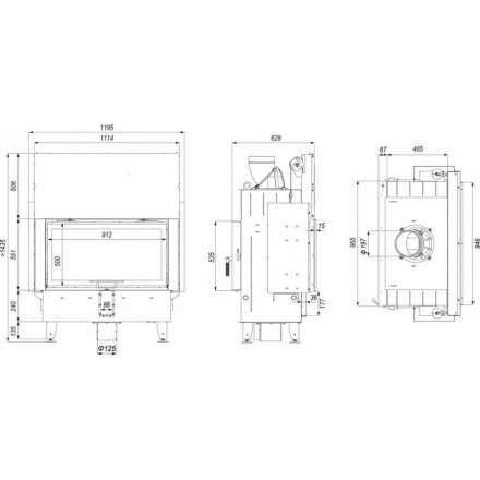 Каминная топка DEFRO HOME INTRA LA T G в Орше