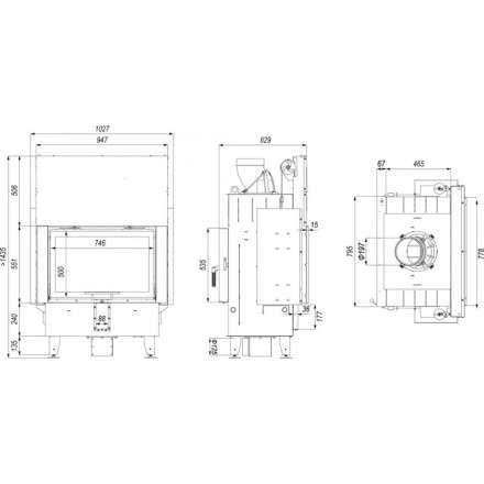 Каминная топка DEFRO HOME INTRA ME T G в Орше