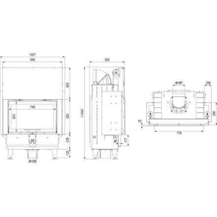 Каминная топка DEFRO HOME INTRA ME G в Орше