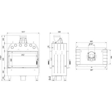 Каминная топка DEFRO HOME INTRA LA T в Орше