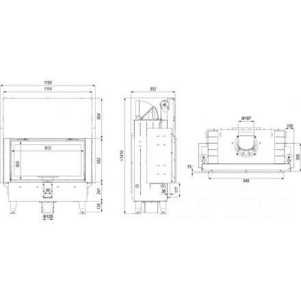 Каминная топка DEFRO HOME INTRA LA G в Орше