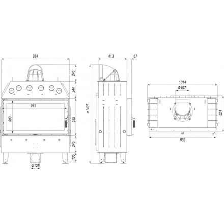 Каминная топка DEFRO HOME INTRA LA в Орше