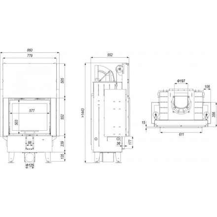 Каминная топка DEFRO HOME INTRA SM G в Орше
