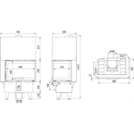 Каминная топка DEFRO HOME INTRA SM BP MINI G в Орше