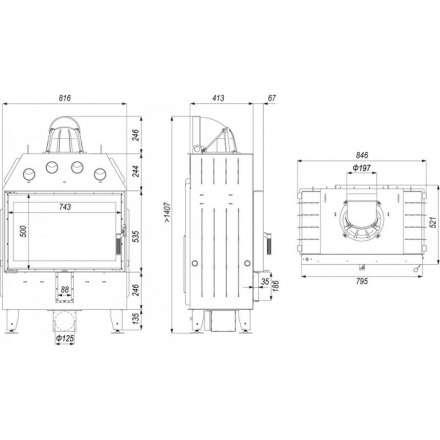 Каминная топка DEFRO HOME INTRA ME в Орше