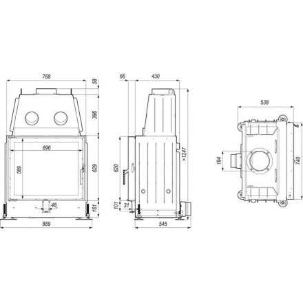 Каминная топка PORTAL ME в Орше