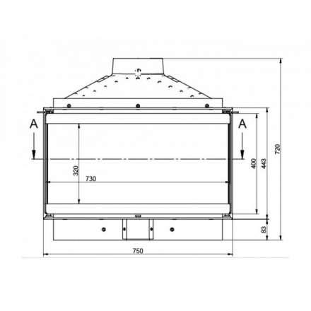 Каминная топка KFD ECO MAX 7 3F basic в Орше