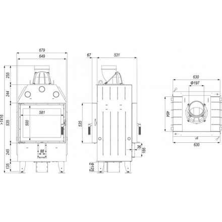 Каминная топка DEFRO HOME INTRA SM T в Орше