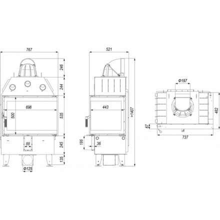 Каминная топка DEFRO HOME INTRA SM BP в Орше