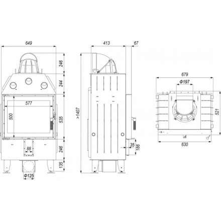 Каминная топка DEFRO HOME INTRA SM в Орше