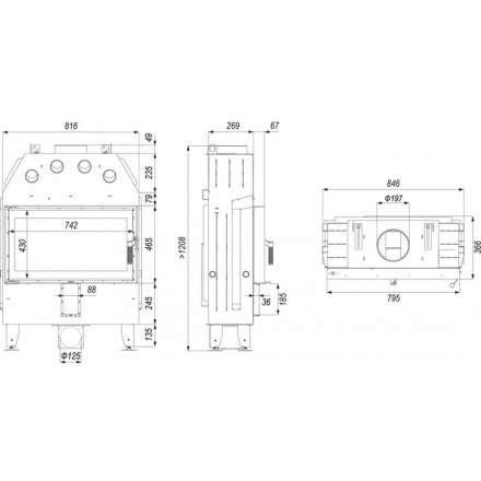 Каминная топка INTRA ME SLIM в Орше