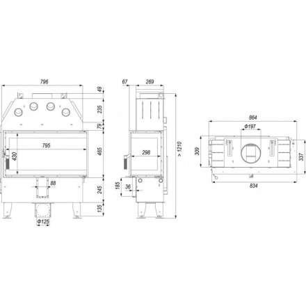 Каминная топка INTRA ME BP SLIM в Орше