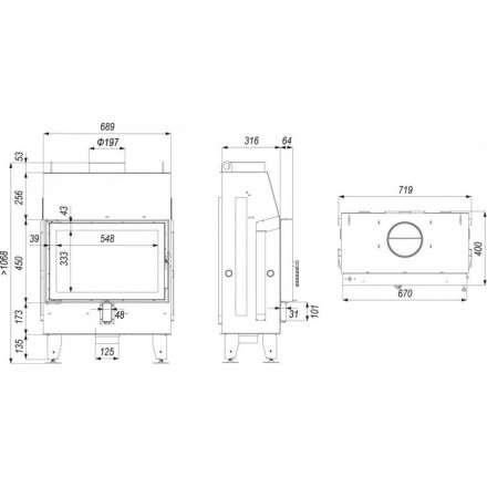 Каминная топка IMPULS SM в Орше