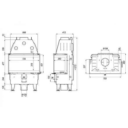 Каминная топка DEFRO HOME INTRA SM C в Орше