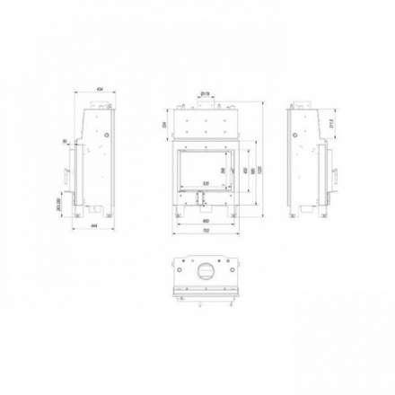 Каминная топка Kratki MBM/PW/10/W в Орше