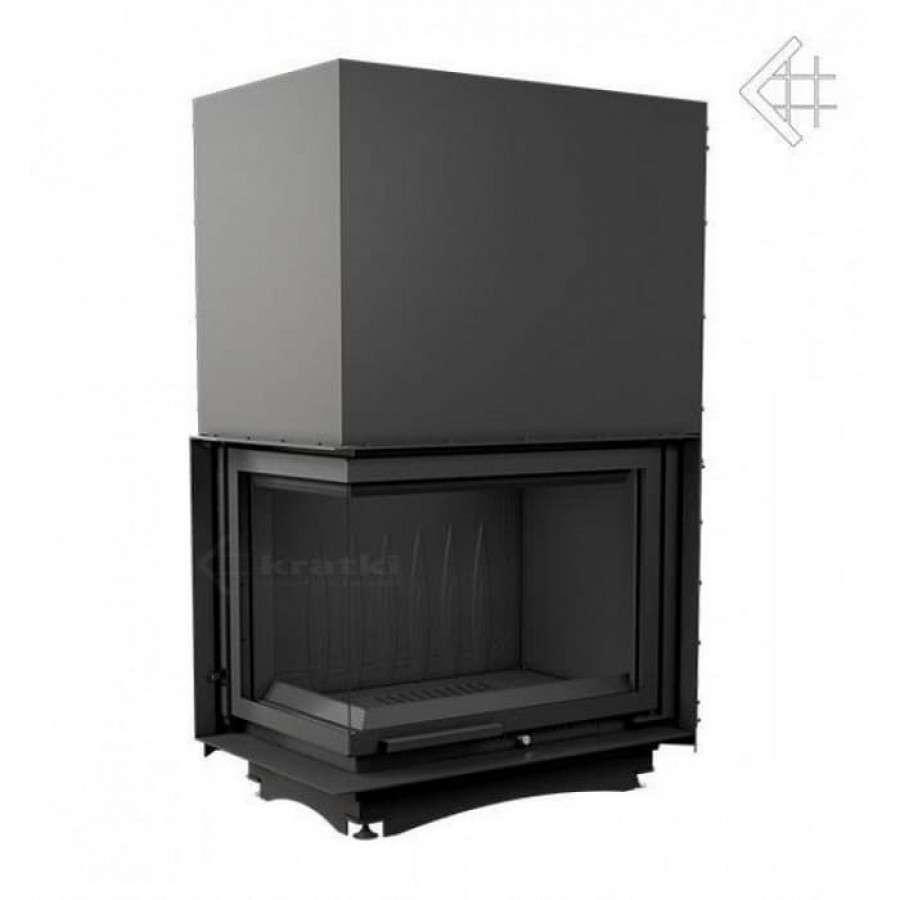 Каминная топка Kratki Amelia/L/BS/G (угловое стекло слева, гильотина) Амазонка бай фото в Орше