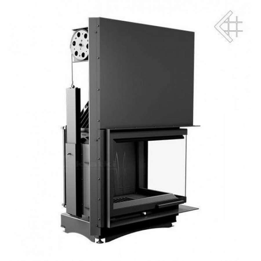 Каминная топка Kratki Amelia/P/BS/G (угловое стекло справа, гильотина) Амазонка бай фото в Орше