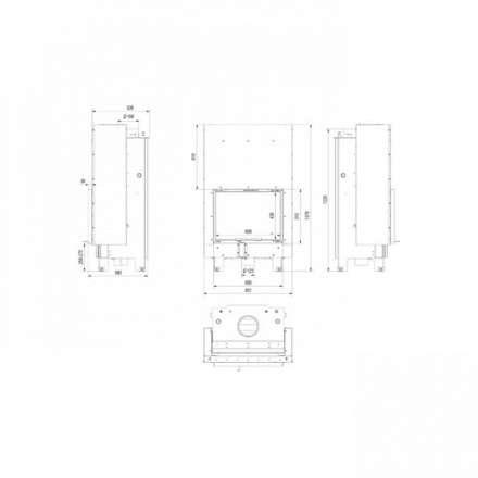 Каминная топка Kratki MBZ/PW/13/G/W в Орше