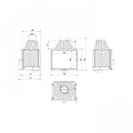 Каминная топка Kratki Zosia 12 в Орше