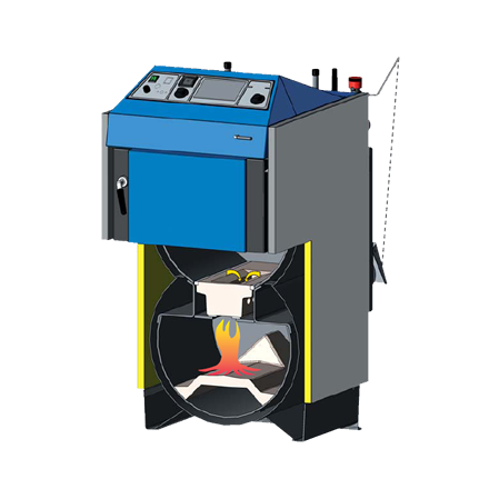 Твердотопливный котёл Atmos DC105 в Орше