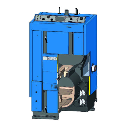 Твердотопливный котёл Atmos DC150 в Орше