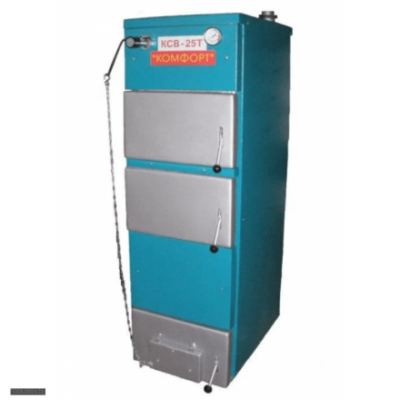 Твердотопливный котел Метромаш Комфорт КСВ-25Т с теплообменником купить в Орше