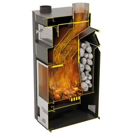 Стальной камин Теплодар Сиеста 20 фото в Орше