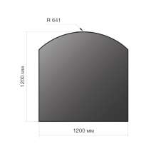 Лист напольный Везувий, 2мм, черный 1200*1200*2 R641 в Орше