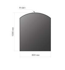 Лист напольный Везувий, 2мм, черный 1000*800*2 R641 в Орше